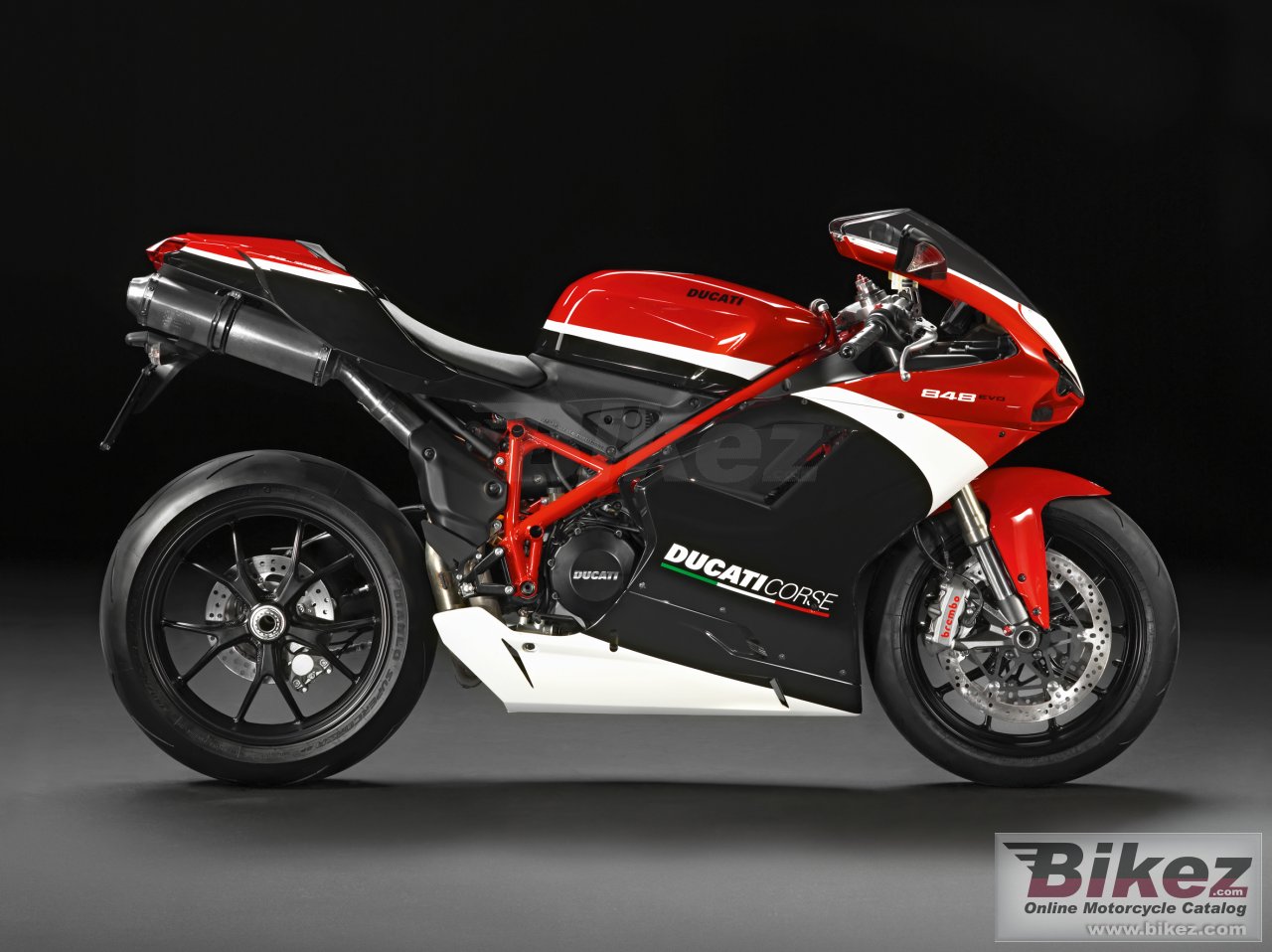 Big Ducati superbike 848 evo corse picture and wallpaper from Bikez.com